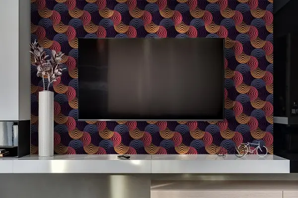 PVC stenska plošča Retro vzorec