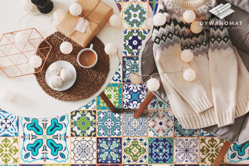 Geometrijske figure na vinilnih preprogah