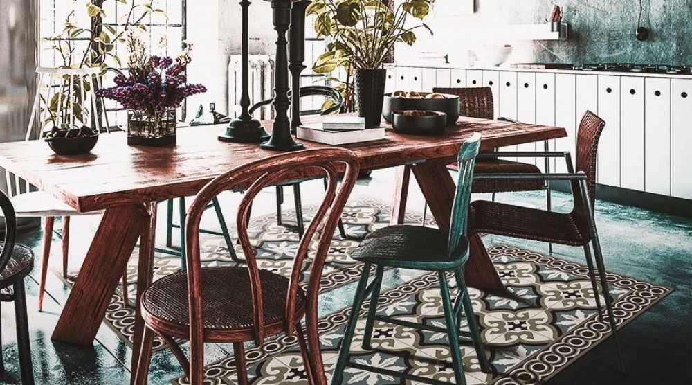 vinilna podloga za jedilnico